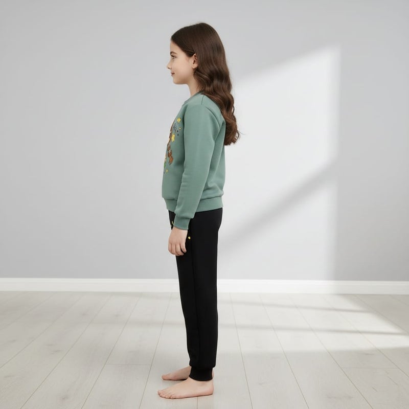 Viel Innate Stylish Pista Sweatshirt and Track Pants for Girls - Image 2